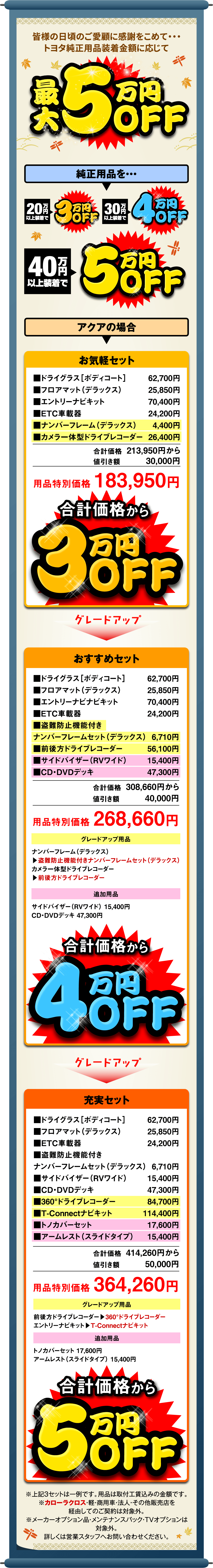 トヨタカローラ高崎 55周年記念キャンペーン 第4弾  トヨタカローラ 